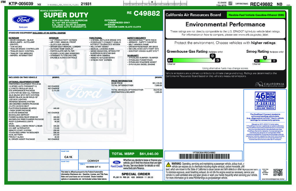 Certified 2024 Ford F350 XL w/ STX Appearance Package AWD/4WD image 5