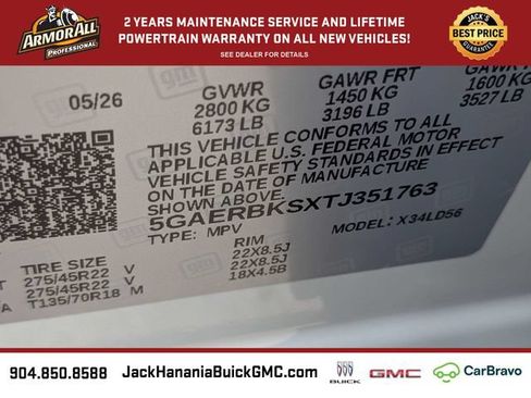 New 2026 Buick Enclave Sport Touring w/ Power Package FWD image 21