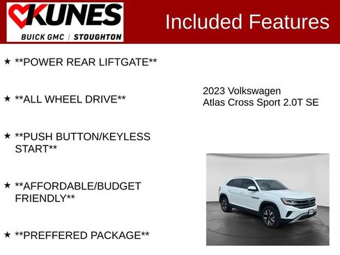 Used 2023 Volkswagen Atlas Cross Sport SE AWD/4WD image 3