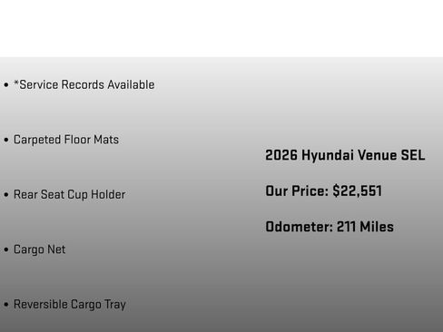 Used 2026 Hyundai Venue SEL image 12