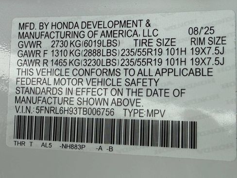 Used 2026 Honda Odyssey Elite image 55