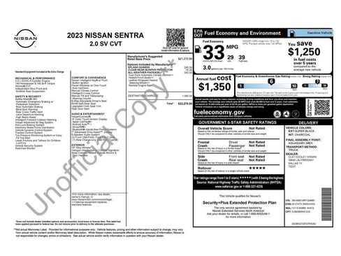 Used 2023 Nissan Sentra SV w/ All-Weather Package FWD image 43