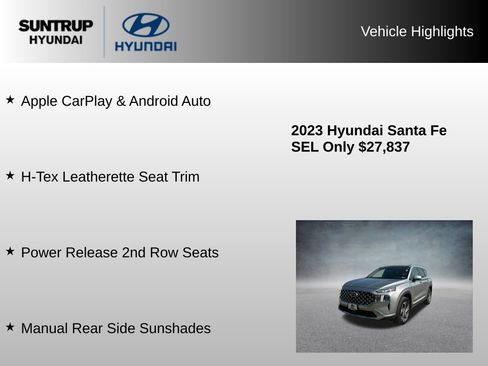 Used 2023 Hyundai Santa Fe SEL w/ Premium Package AWD/4WD image 23