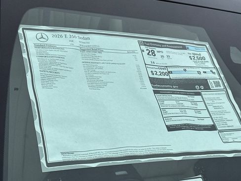 New 2026 Mercedes-Benz E 350 E 350 image 29