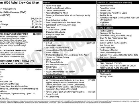 Used 2021 RAM 1500 Rebel w/ Rebel Level 1 Equipment Group AWD/4WD image 34