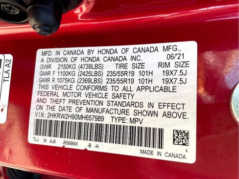 Used 2021 Honda CR-V Touring image 22