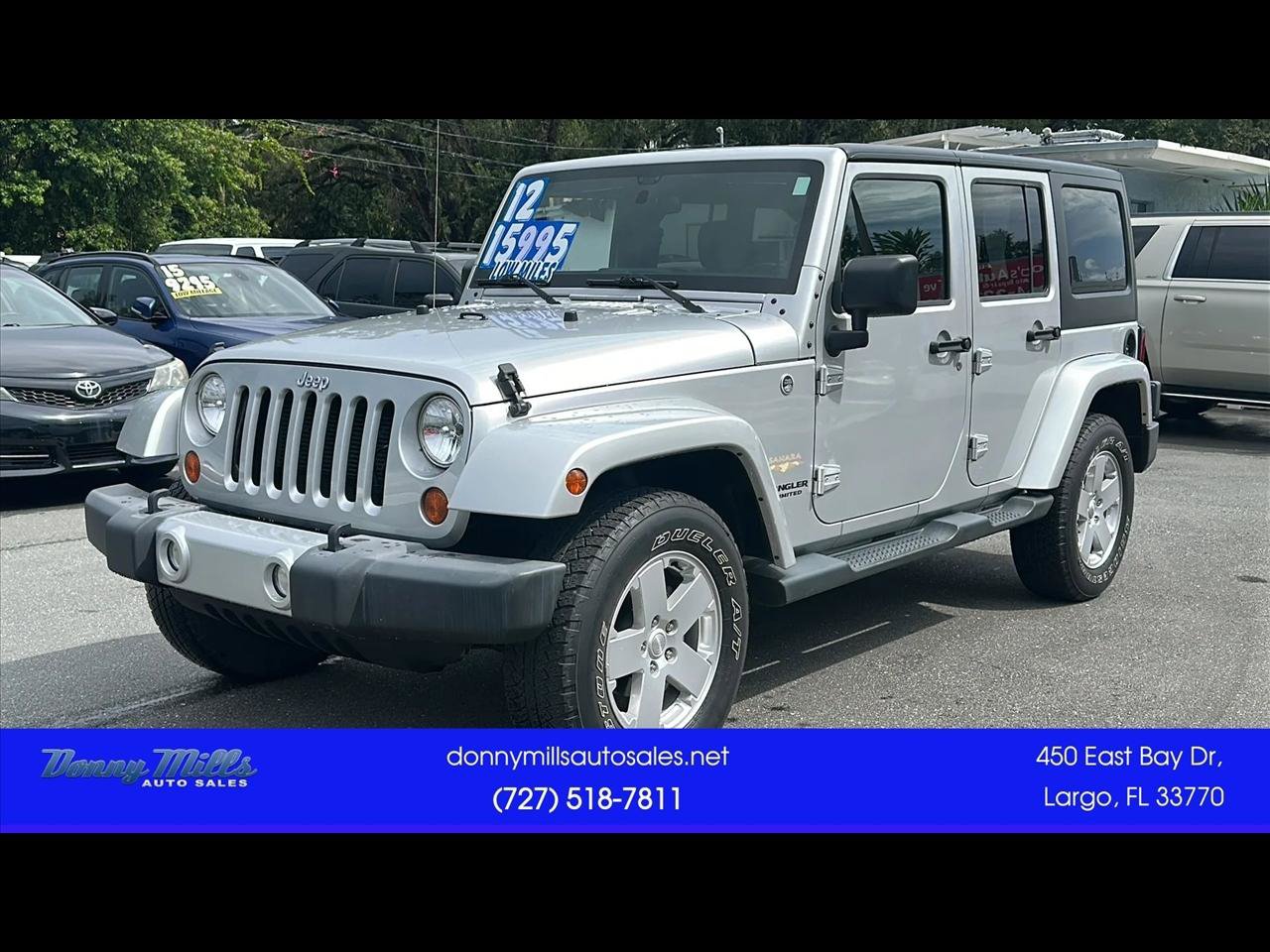 Used 2012 Jeep Wrangler Unlimited Sahara w/ Max Tow Pkg AWD/4WD image 1