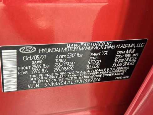 Certified 2022 Hyundai Santa Fe Calligraphy image 28