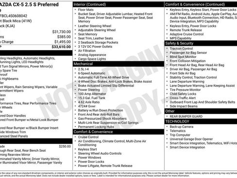 Certified 2025 MAZDA CX-5 AWD 2.5 S w/ Preferred Package image 5