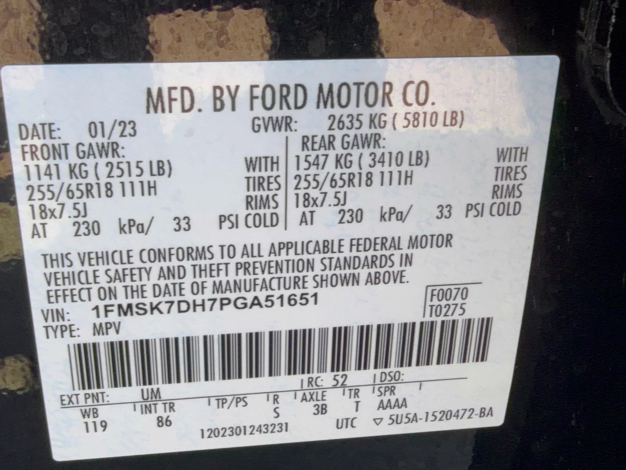 Certified 2023 Ford Explorer XLT RWD image 31