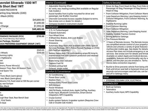 Used 2024 Chevrolet Silverado 1500 W/T w/ WT Convenience Package AWD/4WD image 30