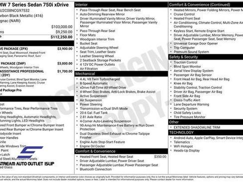 Used 2022 BMW 750i xDrive w/ Executive Package image 51