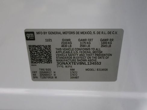 Used 2022 Chevrolet Equinox LT AWD/4WD image 43