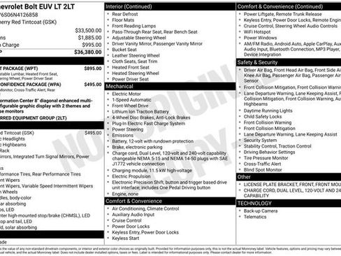 Used 2022 Chevrolet Bolt EUV LT w/ Comfort Package image 33