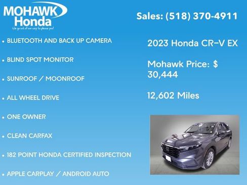 Certified 2023 Honda CR-V EX image 8