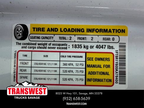Used 2025 Ford Transit 250 Low Roof w/ Exterior Upgrade Package RWD image 20