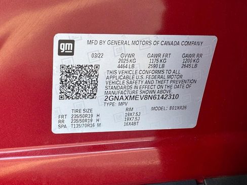 Used 2022 Chevrolet Equinox RS w/ Infotainment Package image 26