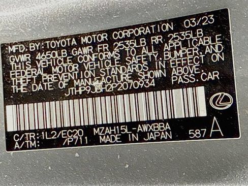 Used 2023 Lexus UX 250h AWD w/ Accessory Package (Z1) image 33