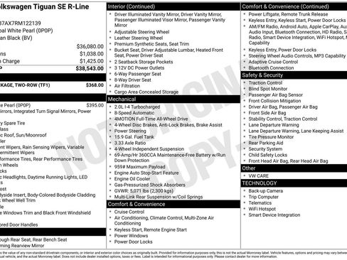 Used 2024 Volkswagen Tiguan SE R-Line w/ MDO Package, Two-Row image 42