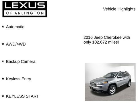 Used 2016 Jeep Cherokee Latitude w/ Cold Weather Group AWD/4WD image 8