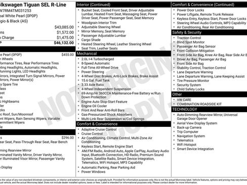 Certified 2026 Volkswagen Tiguan SEL R-Line AWD/4WD image 16