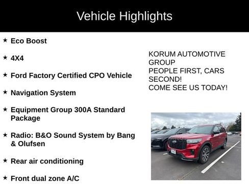 Certified 2025 Ford Explorer ST-Line image 4