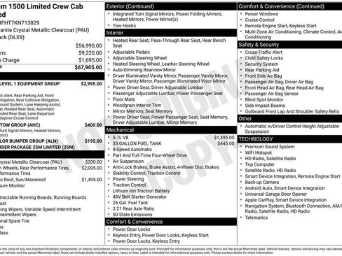 Used 2019 RAM 1500 Limited AWD/4WD image 17