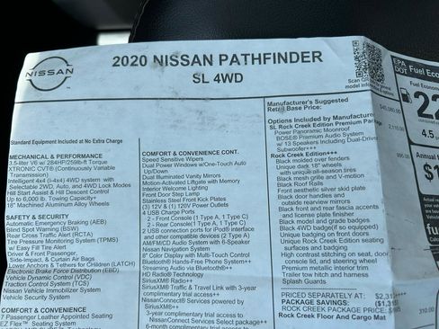 Used 2020 Nissan Pathfinder SL AWD/4WD image 24