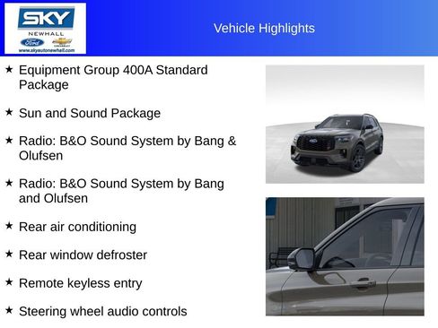 New 2026 Ford Explorer ST w/ Sun And Sound Package image 12