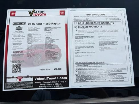 Used 2025 Ford F150 Raptor AWD/4WD image 35