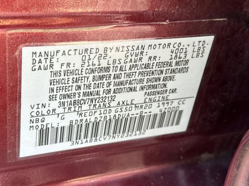 Used 2022 Nissan Sentra SV w/ All-Weather Package image 27