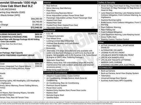 Used 2024 Chevrolet Silverado 1500 High Country w/ Max Trailering Package AWD/4WD image 38