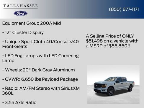 New 2026 Ford F150 STX w/ Equipment Group 200A image 12