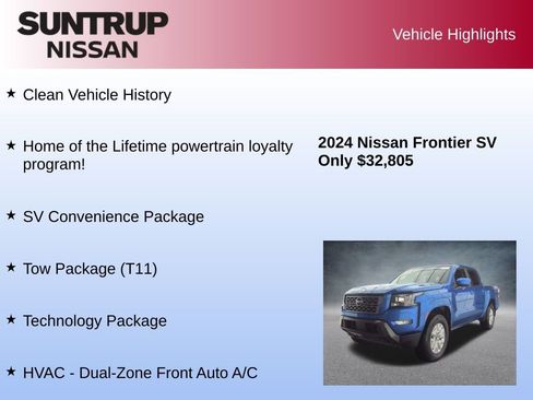 Used 2024 Nissan Frontier SV w/ SV Convenience Package image 8