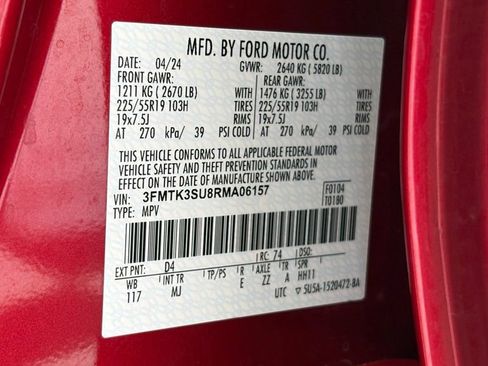 Certified 2024 Ford Mustang Mach-E Premium AWD/4WD image 46