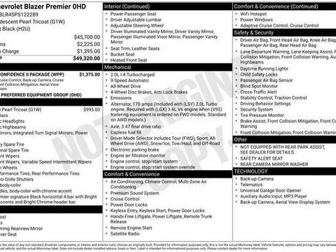 Certified 2023 Chevrolet Blazer Premier w/ Driver Confidence II Package image 36