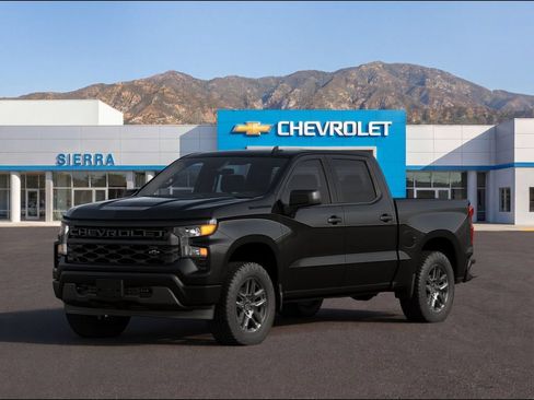 New 2026 Chevrolet Silverado 1500 Custom w/ LPO, Dark Essentials Package RWD image 1