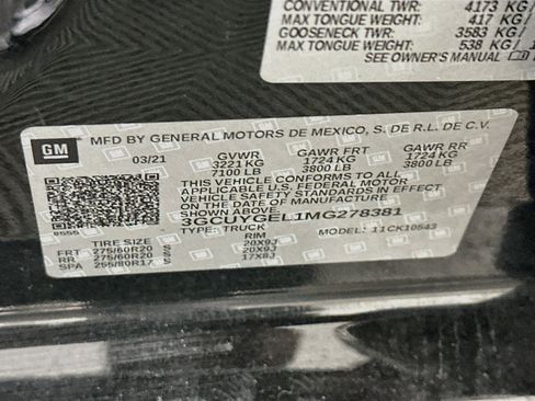 Used 2021 Chevrolet Silverado 1500 LTZ w/ LTZ Premium Package AWD/4WD image 12