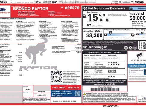 New 2026 Ford Bronco Raptor AWD/4WD image 26