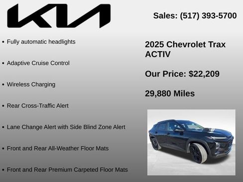 Used 2025 Chevrolet Trax ACTIV w/ Sunroof Package FWD image 15