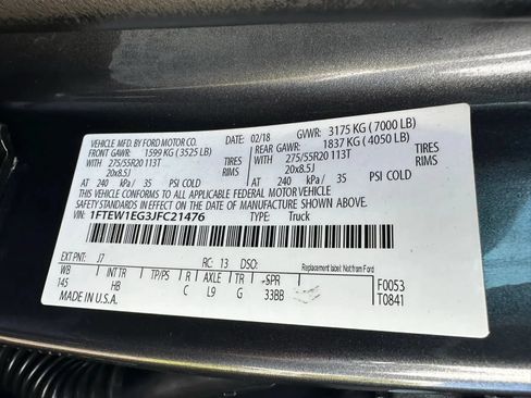Used 2018 Ford F150 Lariat AWD/4WD image 38