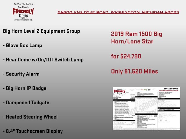 Used 2019 RAM 1500 Big Horn AWD/4WD image 5