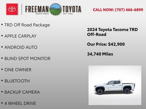 Used 2024 Toyota Tacoma TRD Off-Road AWD/4WD image 5