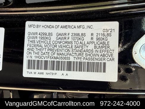 Used 2021 Honda Accord EX-L image 34