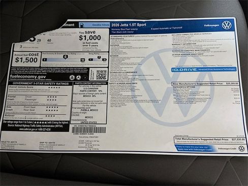 New 2026 Volkswagen Jetta Sport image 18