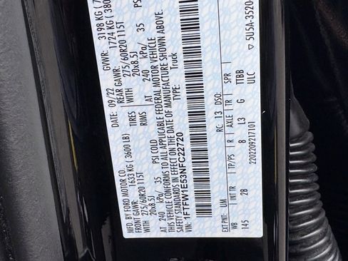 Used 2022 Ford F150 Lariat w/ Equipment Group 502A High image 54