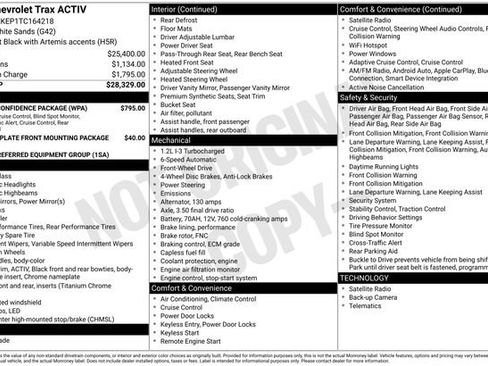 New 2026 Chevrolet Trax ACTIV w/ Driver Confidence Package FWD image 4