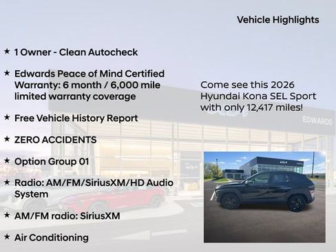 Used 2026 Hyundai Kona SEL Sport AWD/4WD image 11