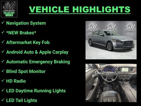 Used 2017 Genesis G80 3.8 RWD image 3