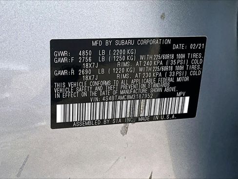 Used 2021 Subaru Outback Limited w/ Popular Package #2 image 33